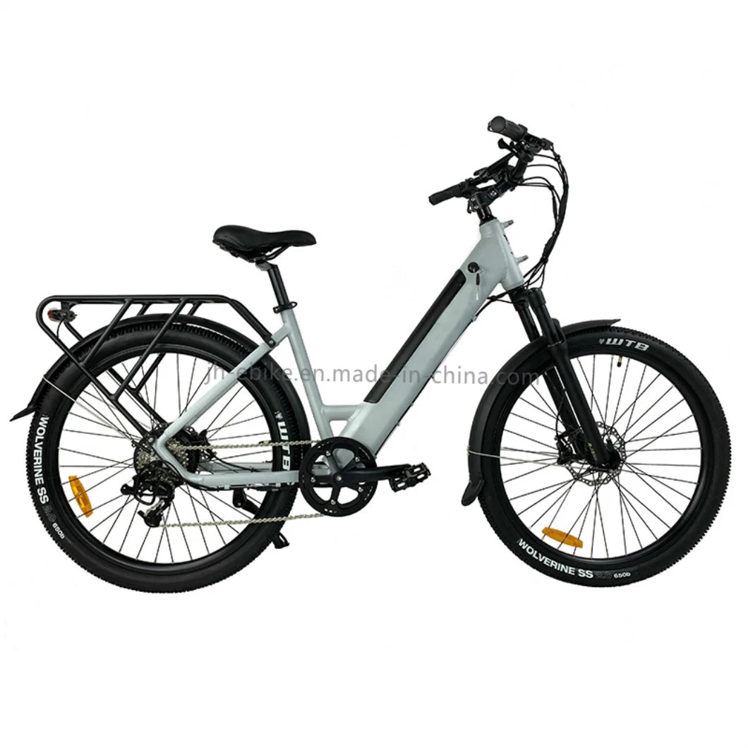 33.4 direito anti-dumping passo a passo de 27.5 polegadas e bicicleta Bicicleta elétrica com travão de disco de 48 V e 500 W. em Cidade urbana