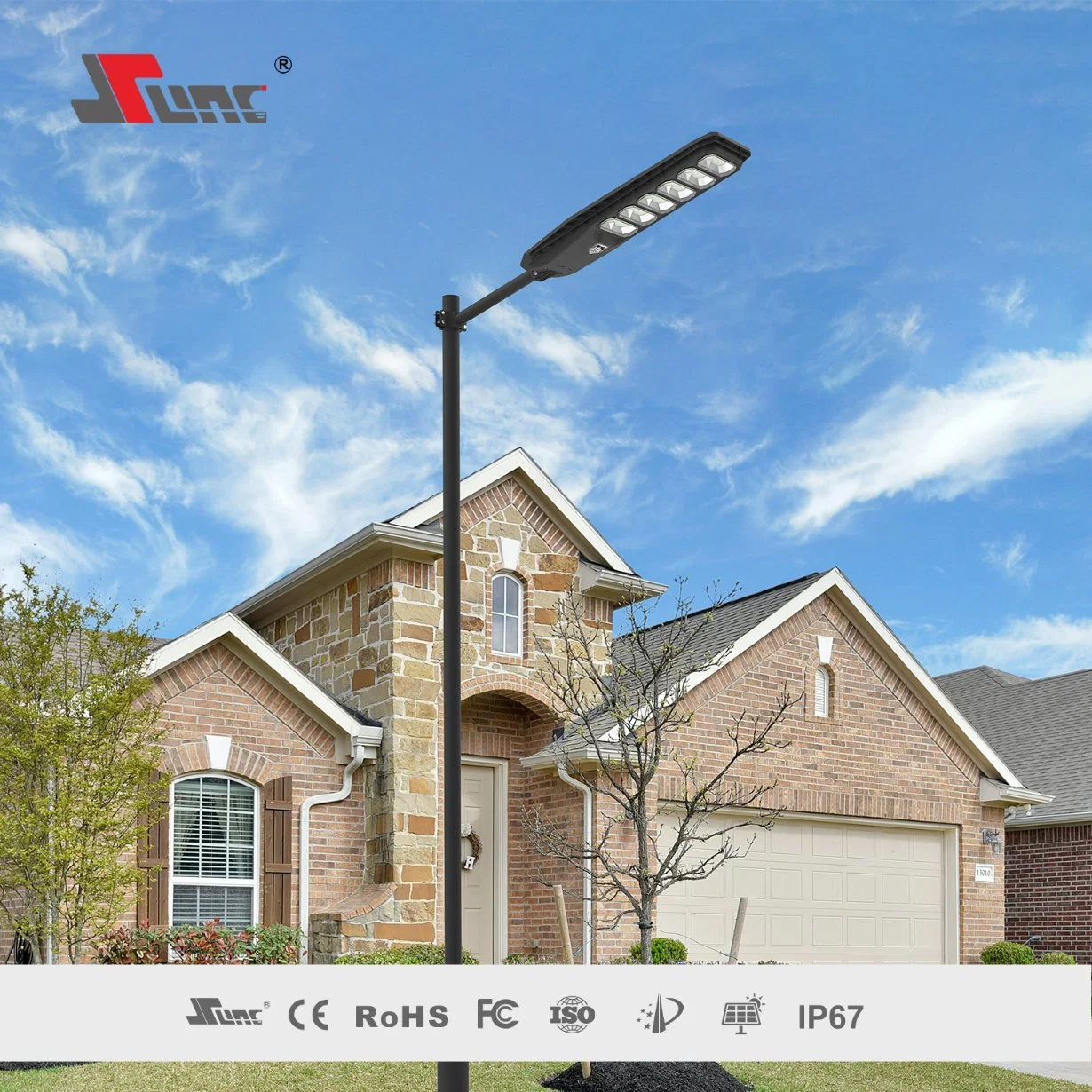 12hrs Lighting Time Motion Sensor All in One Solar Street Light Integrated 300W to 600W LED Power