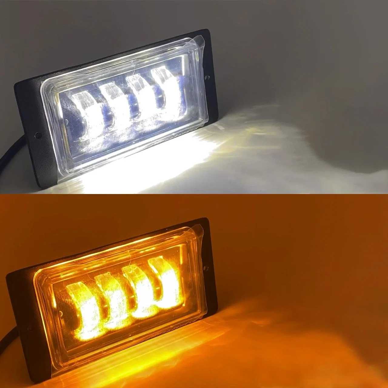 Super Bright 50W Waterproof 4X6 Inch Square Offroad Work LED Fog Light Work for Jeep Truck