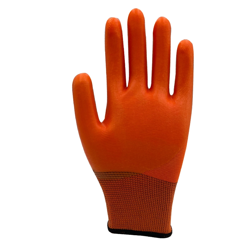 Low Price Multi-Purpose Nylon Antiacid Oilproof Labour Protection Industrial Fully Dipped PVC Coated Safety Work Gloves