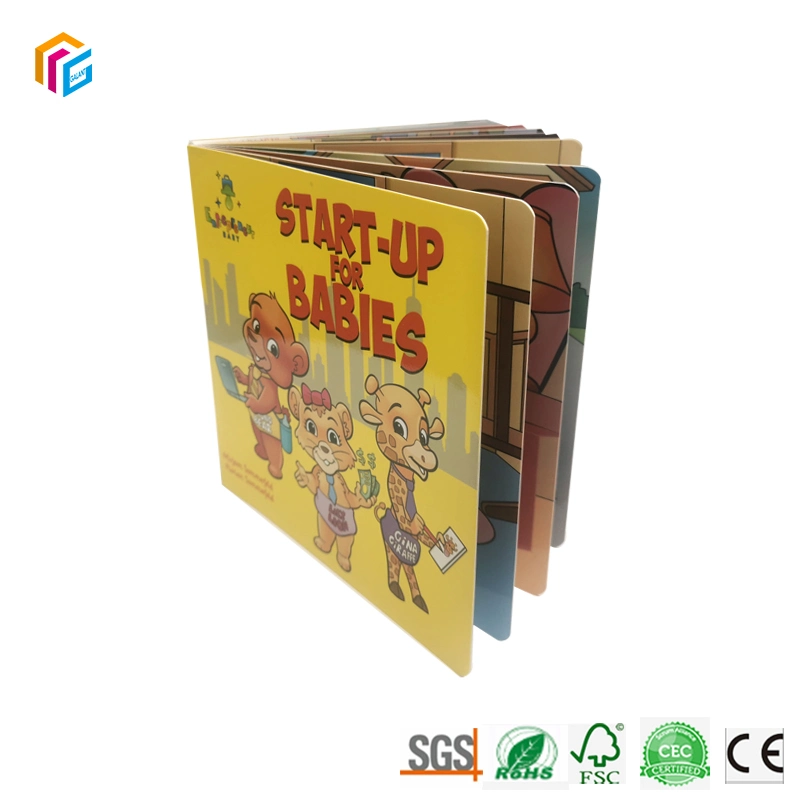 Free Sample Professional Manufacturer Children Kids English Story Cardboard Book Printing Services