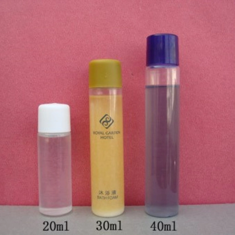 Bath Gel in Pet Bottle with Hotel Amenities for Hotel Room Using