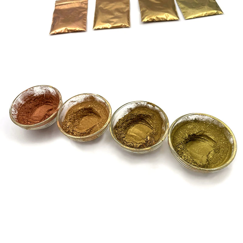 800 mesh haute pureté Pale Gold poudre de bronze métallique Pigments