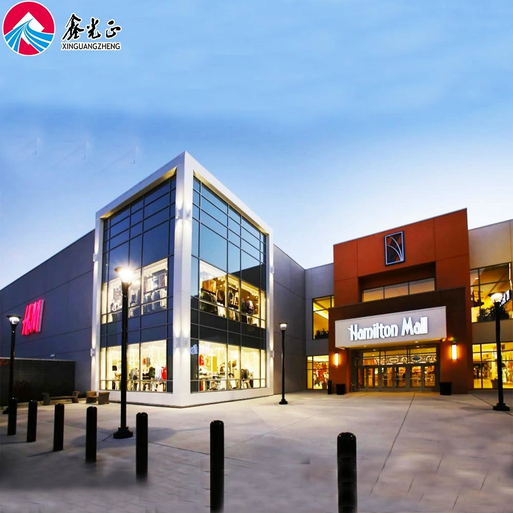 Prefab Steel Structure Shopping Mall Commerical Construction Building