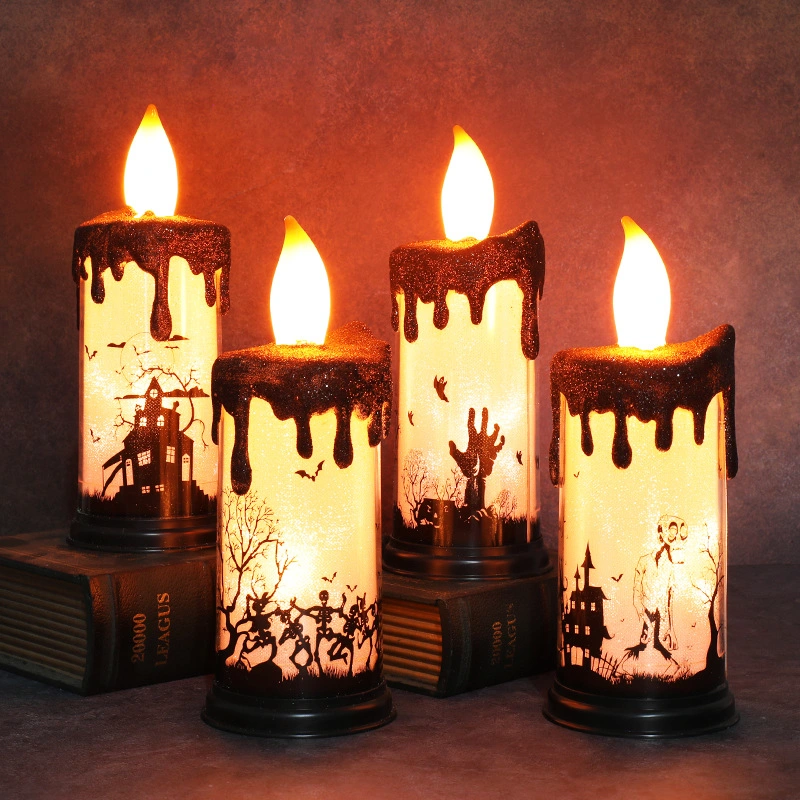 Velas LED de Navidad/Halloween Luz de vela operada por batería para decoraciones de Navidad