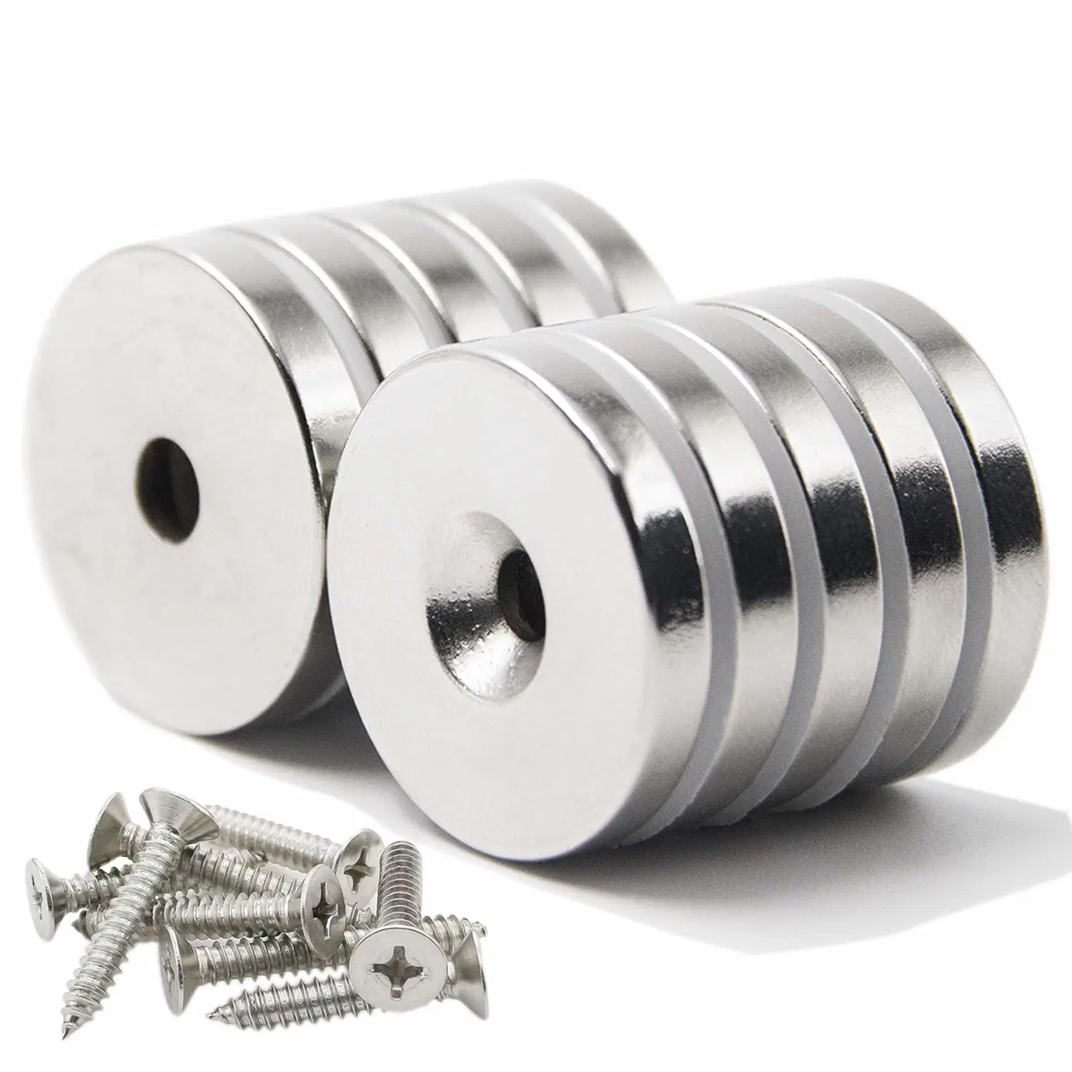 Super Strong N35-N52 Neodymium Cylinder Nickel Coating Magnet