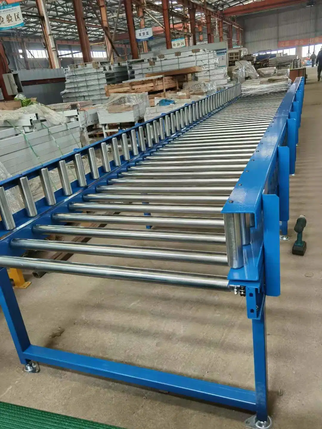 Powered Single/Double Steel Sprocket Rollers for Tube Conveying Line