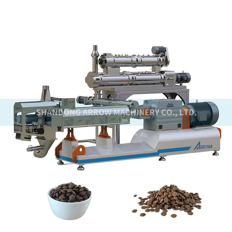 High Automatic Stainless Steel Pet Dry Food Extruder Automatic Pet Food Manufacturing Plants