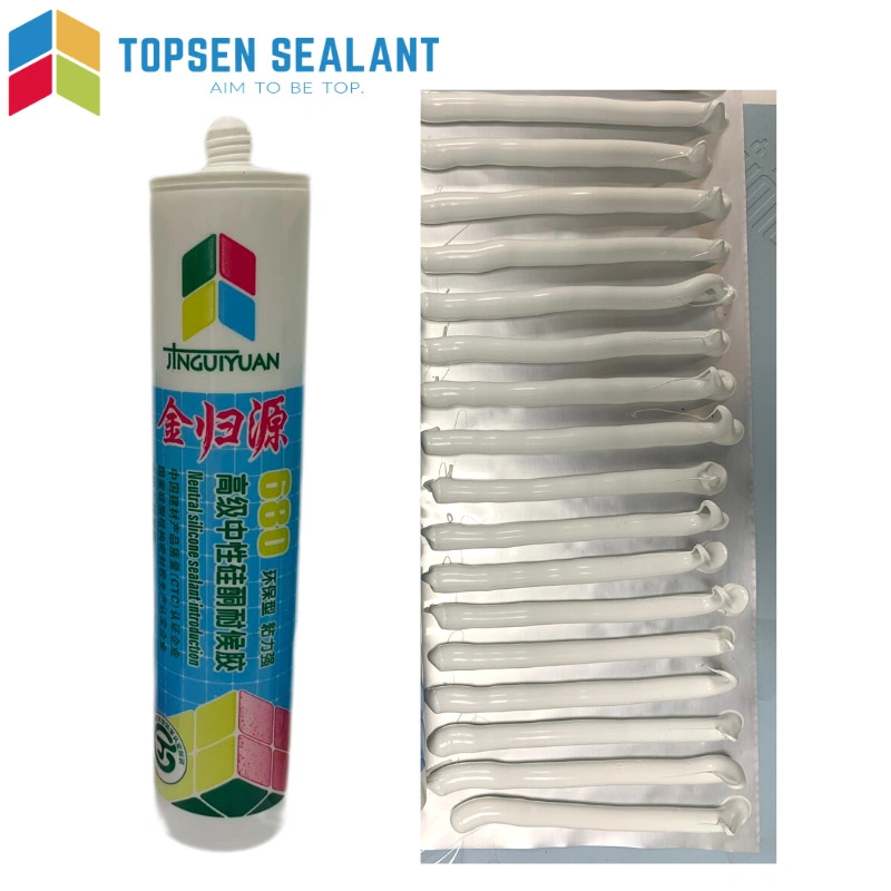 Building Materials Solvents Free Non Staining Weather Resistance Neutral Silicone Sealant Sausage Cartridge Packing