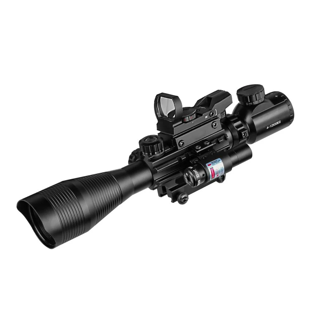 Spina Optics Tactical Outdoor Hunting 3-9X32 Eg Riflescope with Red DOT Laser