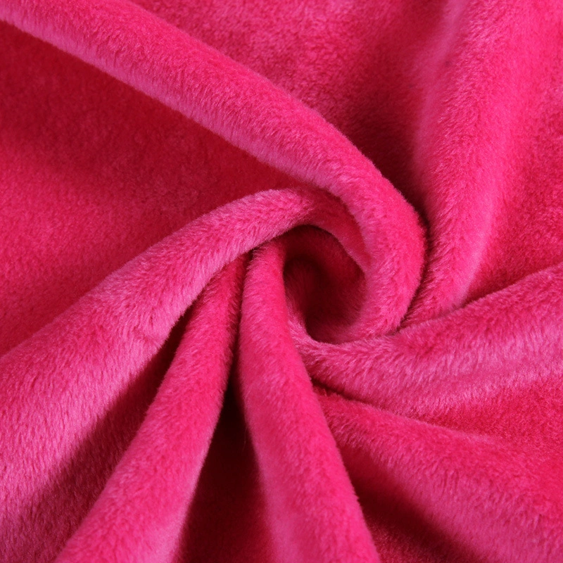 Hot One Side Fleece Fabric Micro Velvet Fabric Stretch Cotton Polyester Spandex Fabric