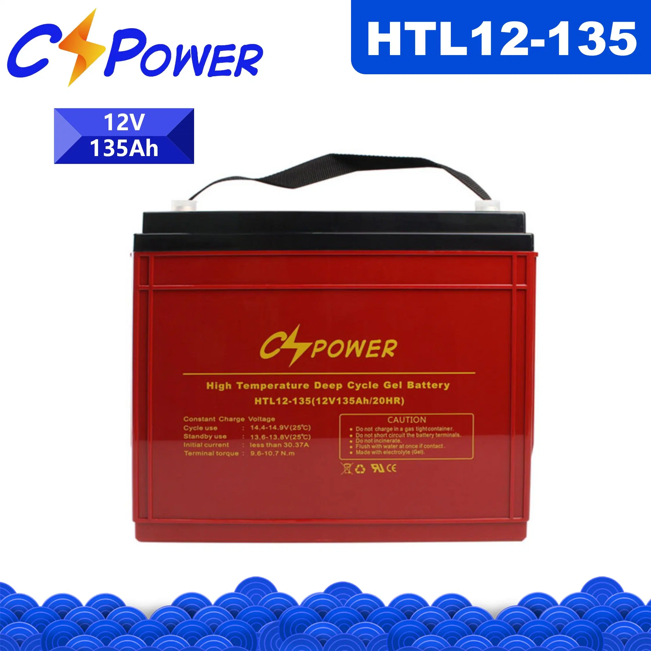 Batería de plomo-ácido Cspower12V 135ah de larga duración de batería de gel - UPS copia de seguridad informática