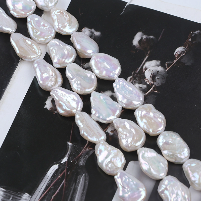 Wholesale/Supplier 16-19mm White Baroque Pearl for Jewelry Making