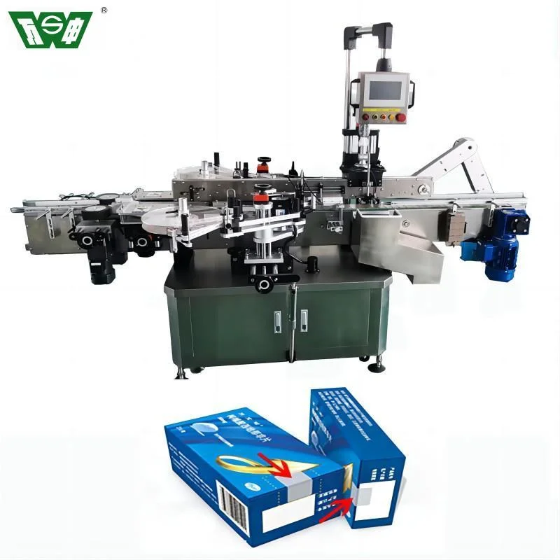 PLC Touch Screen Adhesive Labeling Machine with Tape