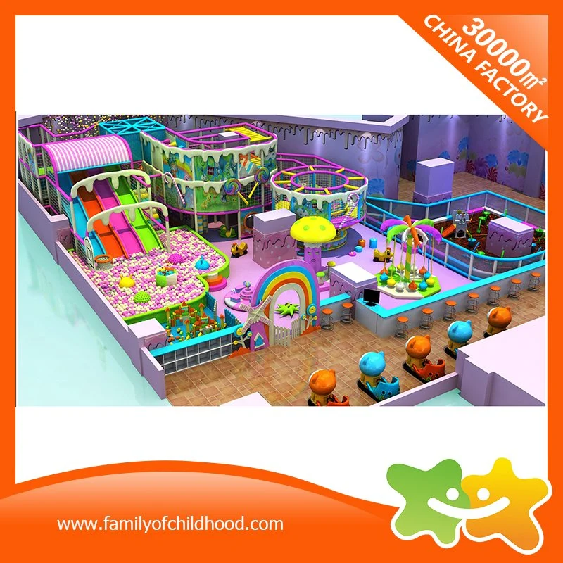 Candy Theme Indoor Plastic Kids Play Area Toys Playground Equipment for Sale