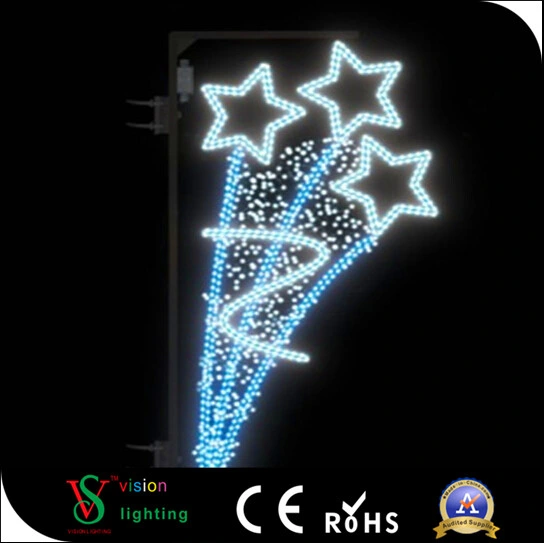 La estrella de Luz LED para la decoración de polo de la calle