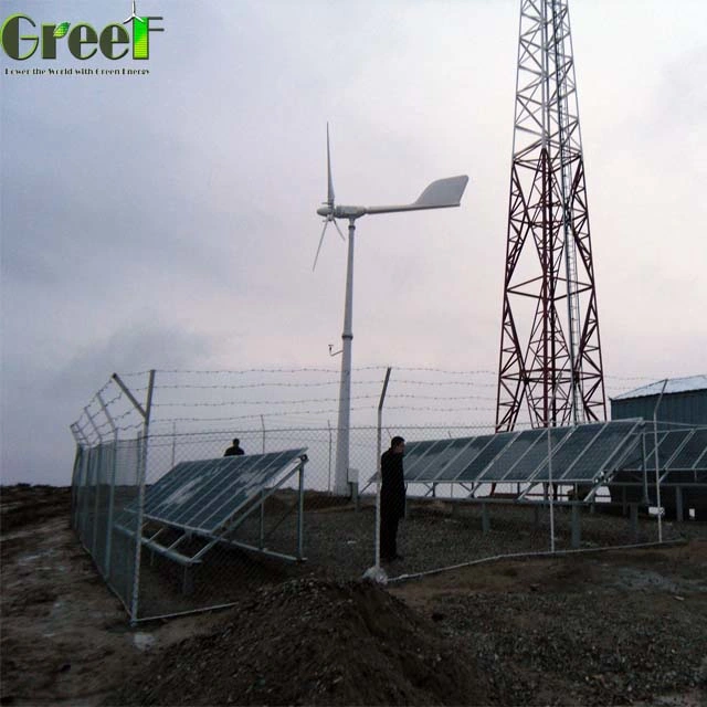 Easy Installation Tilt-up Tower 5kw Generator Wind Turbine Varialbe Pitch Control Blades