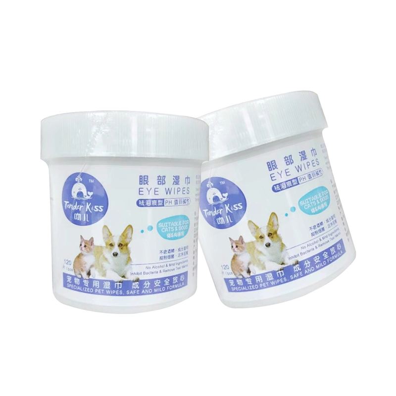 Producto PET, OEM sin alcohol desodorante Limpieza Grooming antiséptico Perro Pet Perro toallitas Cat suministro de mascotas