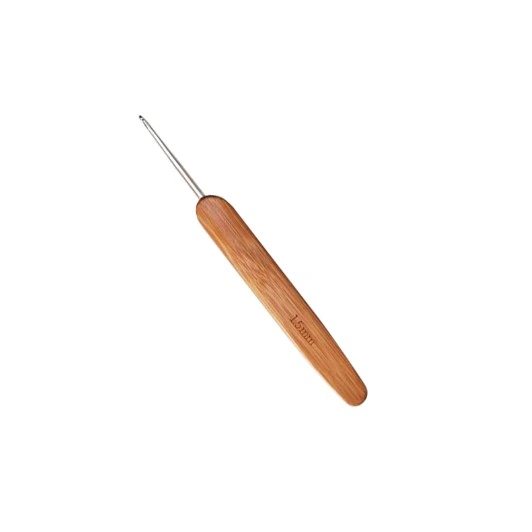 Wholesale/Supplier 1.25mm Bamboo Handle Crochet Tool Used for Hair Metal Head Crochet Hook