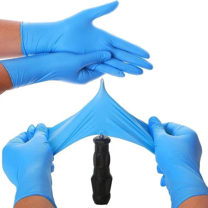 Waterproof Touch Screen Nitrile Gloves Powder Free Single Use Exam Glove