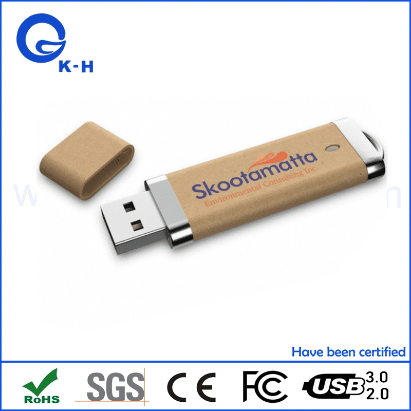 Экологичный бумажный USB 3.0 флэш-накопитель 1 ГБ Pendrive для подарка