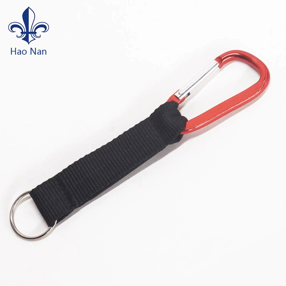 Promotion Cheap Custom Snap Carabiner Hook with Short Strap