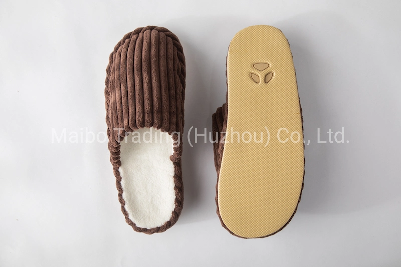 Men Home Footwear Comfortable Fashion Indoor Slide Slippers Simple Warm Daily Custom