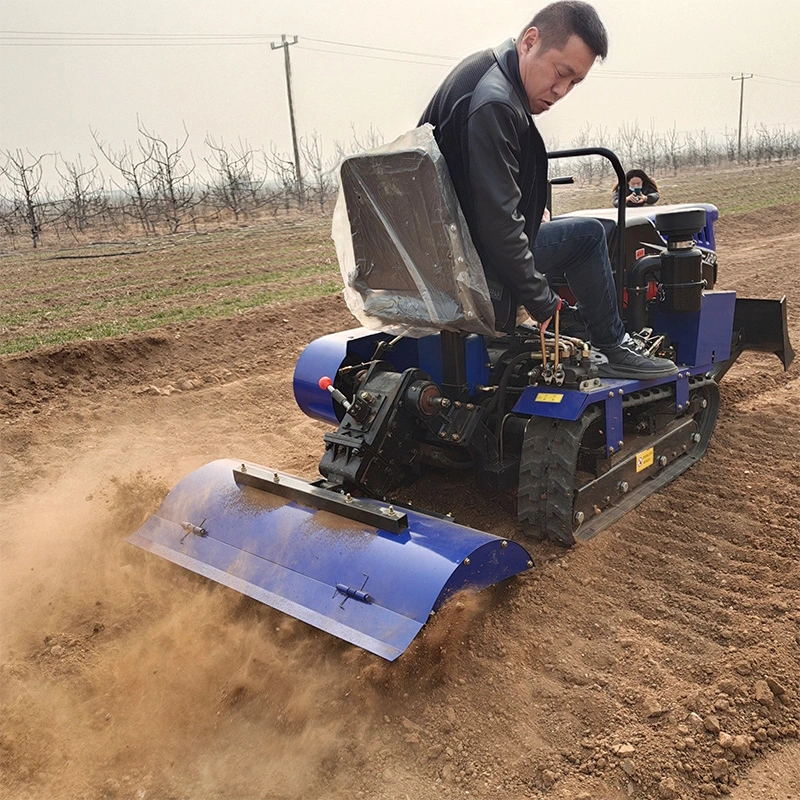 Multi Function 50HP Raupentraktor mit Bulldozer Laden Schaufelgreiferin Rake und andere arbeiten als Cultivator Trencher Loader Excavator und Spritze usw.