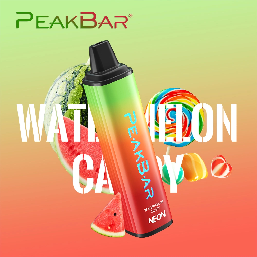 2023 Peakbar New Arrival 6000 Puffs with Shiny LED Logo Colorful Gradient Design Disposable/Chargeable Vape Whoelsale Vape Mod