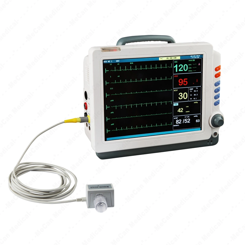 precio de fábrica cabecera pantalla táctil dispositivos de monitorización remota ambulante paciente Monitor multiparamétrico