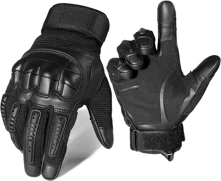 Black Touchscreen Motorcycle Tactical Paintball Cycling Motorbike Hiking Gloves