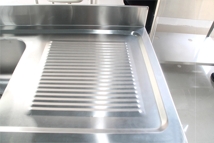 Stainless Steel Commercial Kitchen Single Sink with Drain Board