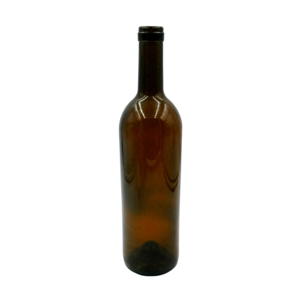 Wholesale/Supplier Empty Black Ice Wine 500ml 1000ml 750ml Wine Bottle Glass with Cork