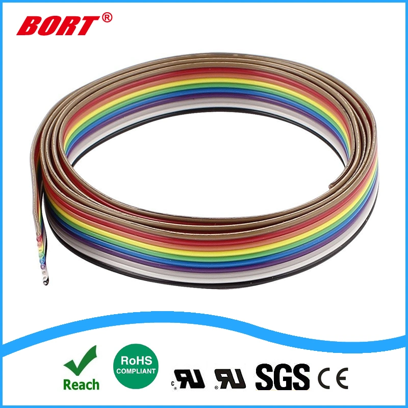 UL2468 UL 10pin Computer Wire Rainbow Color Flachbandkabel IDC-Kabel