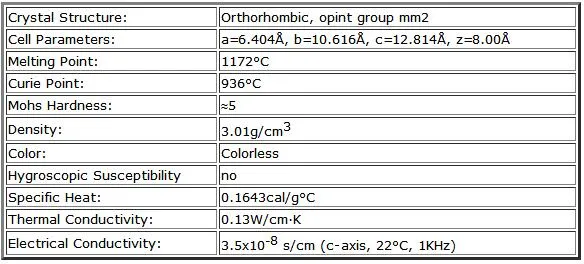 Nonlinear Crystal Ktp, Sale Ktp Crystal Products