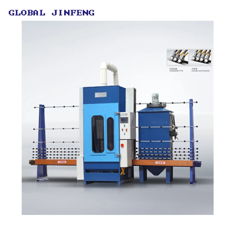 Jfp2500 Vertikale Auto Glas Sandbalsting Maschine Kunst Glas Ausrüstung mit Luftkompressor