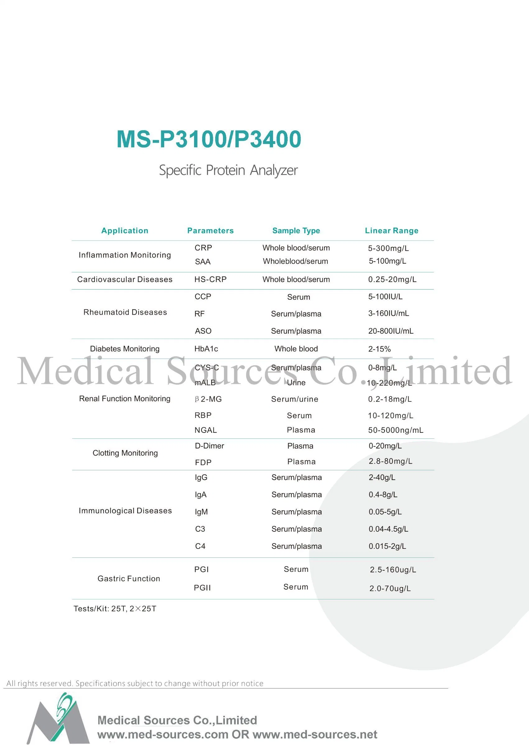 Factory Price New Poct Special Protein Analyzer