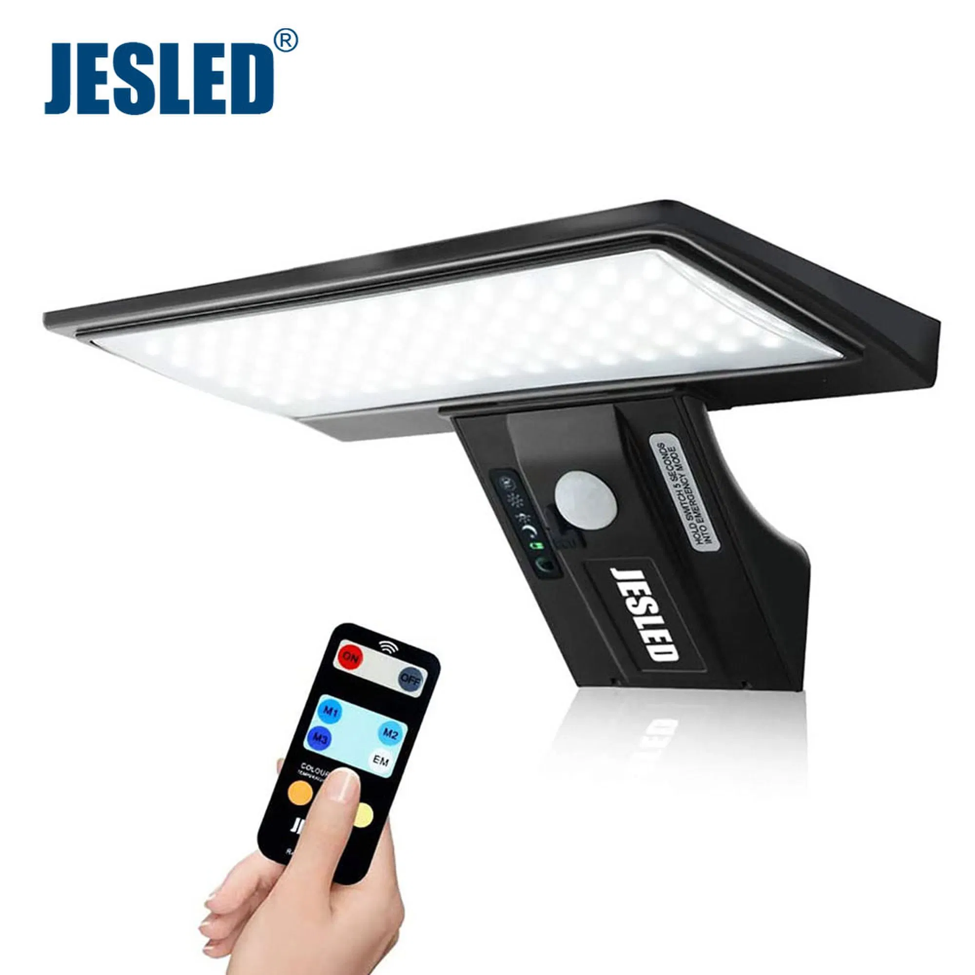 Jesled Outdoor Motion Sensor Solar Flood Lighting 90 LED Integrated Solar Light with 2600mAh Battery