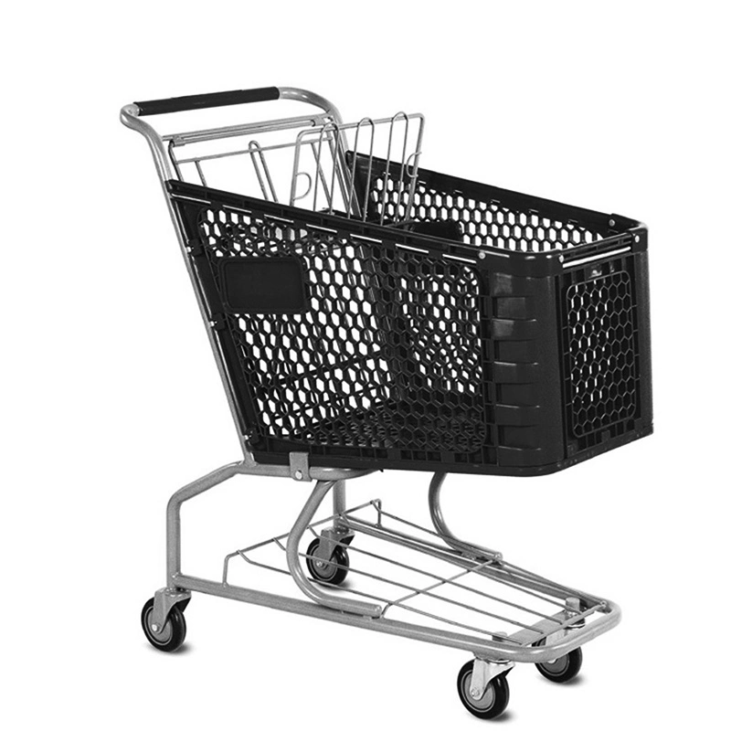 Top Quality Plastic Basket Shopping Trolley (JT-EP)