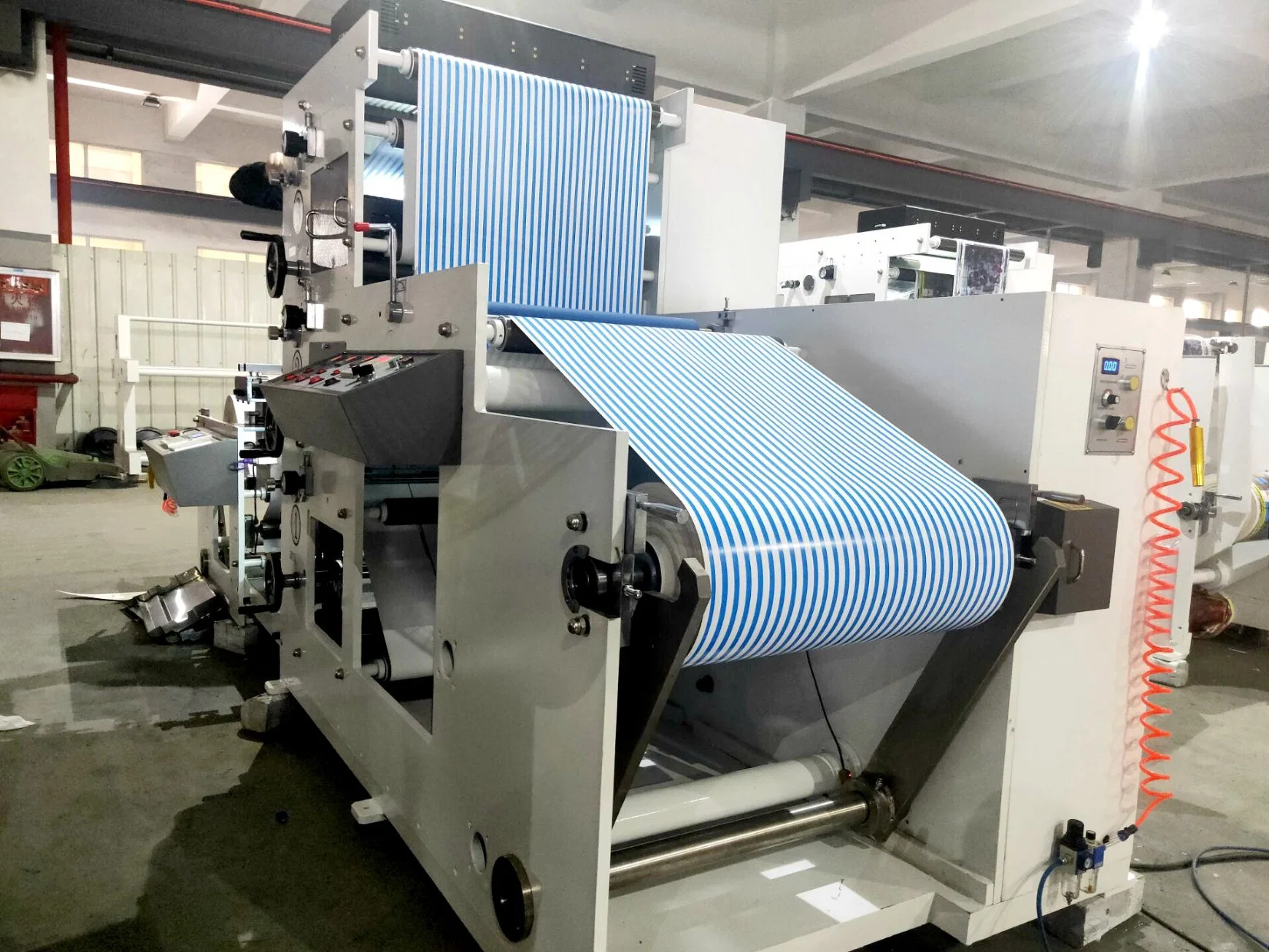 Multicolor Automatic Adhesive Paper Flexo Printing Machine