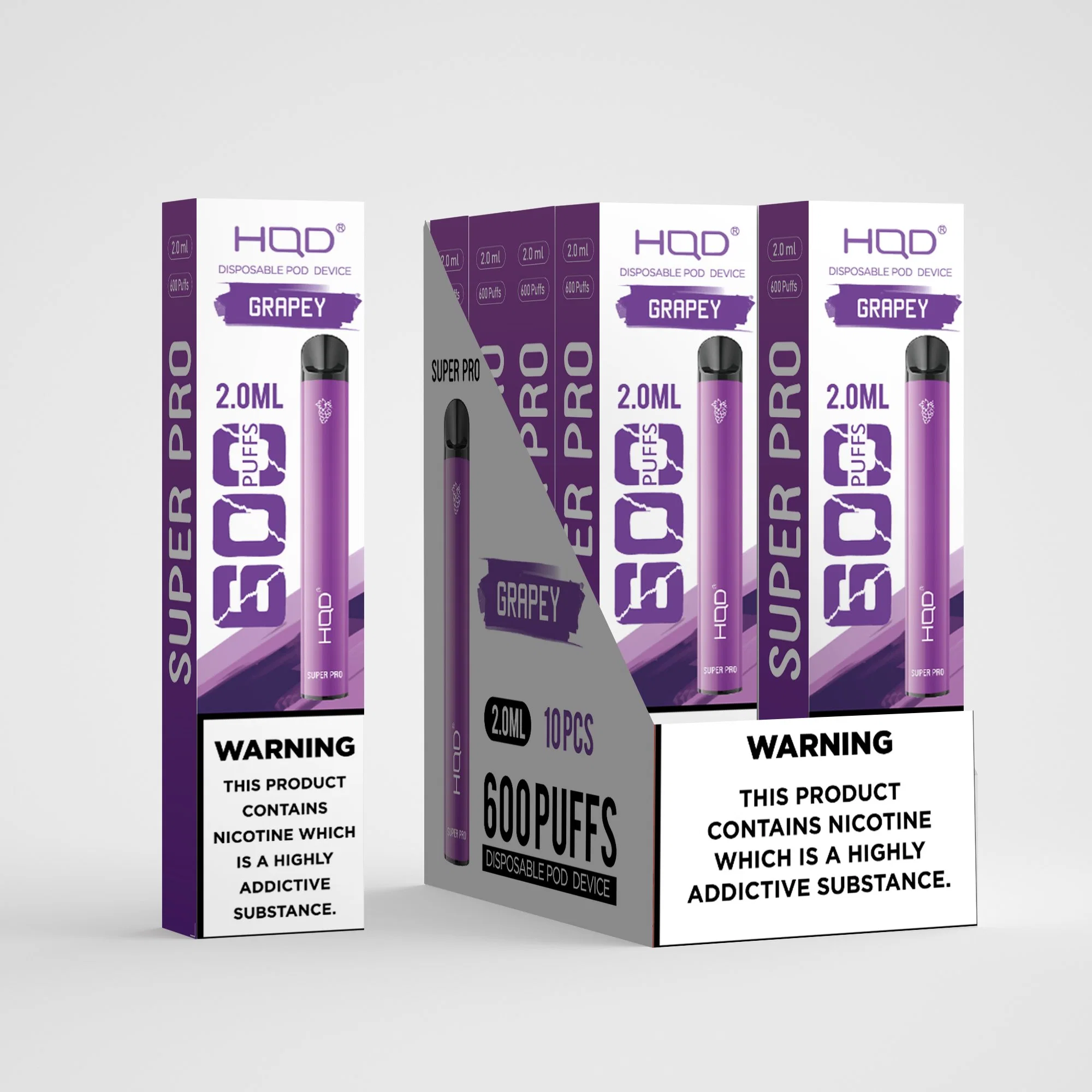 HQD OEM akzeptiert 600puffs Vape Pen Best Price und eJuice Tpd registriert in Europa 1688 Puff