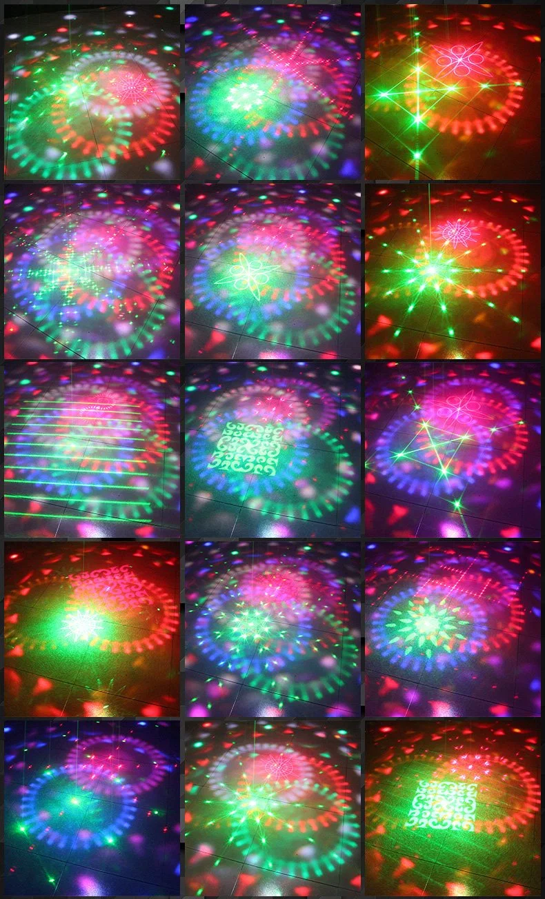 Dragonstage Disco Ball Lights 7 Color Sound Activated LED with Portable Remote for Home KTV Holidays Halloween Wedding Birthday Dance Pub Bar Club Show DJ