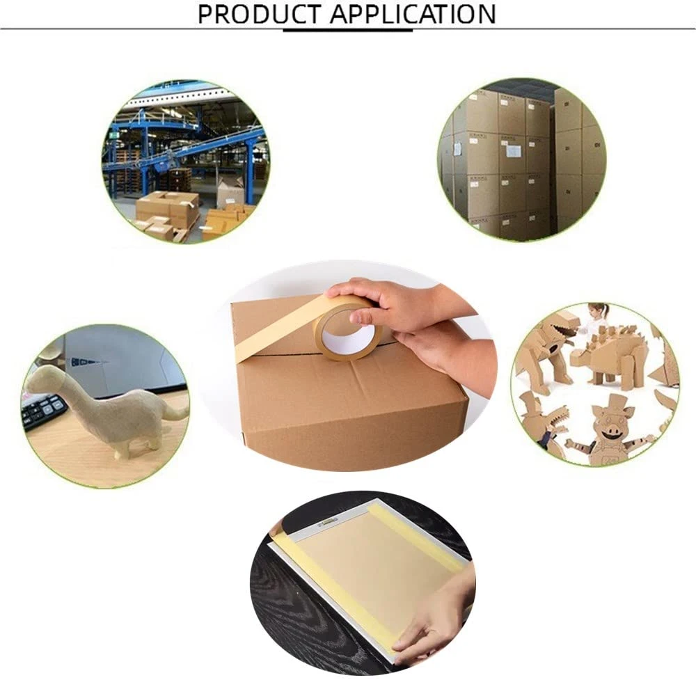 Wholesale/Supplier Brown Packing Tape, 2 Mil Thick, 1.88 Inches Wide for Masking, Moving, Shipping Carton Sealing Tape, Pict