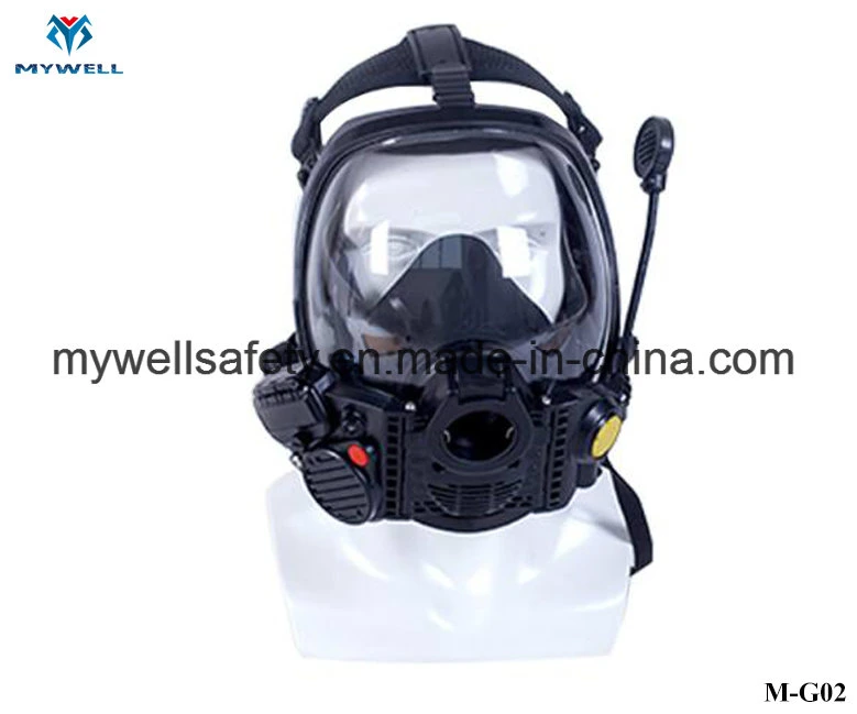 M-G02 Fullface Oxygen Filter Gas Mask for Underground Rescue