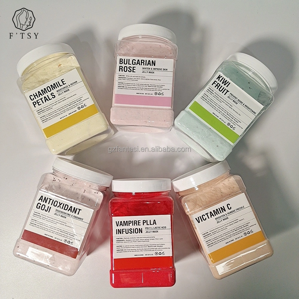 Low MOQ SPA Powder Jelly Mask Hydro Collagen Peel off Mask Crystal Face & Body Jelly Mask