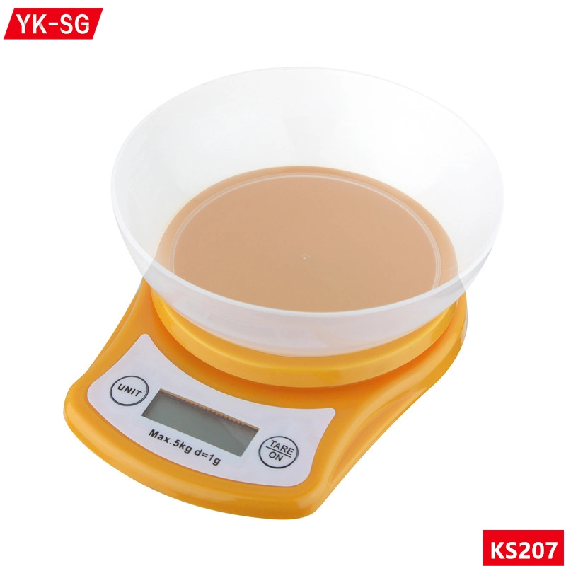 Small Portable Highly Accurate 5kg Digital Weighing Measuring Sf400 Electric Weigh Kitchen Scale with Bowl