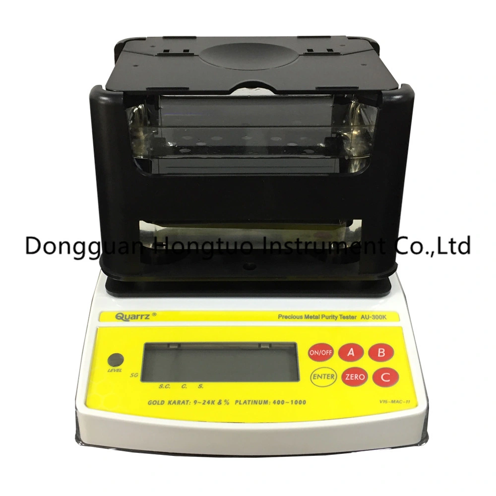 AU-300K Digital Electronic Portable Gold Assay Testgerät, Archimedes Gold Tester, Gold Purity Waage