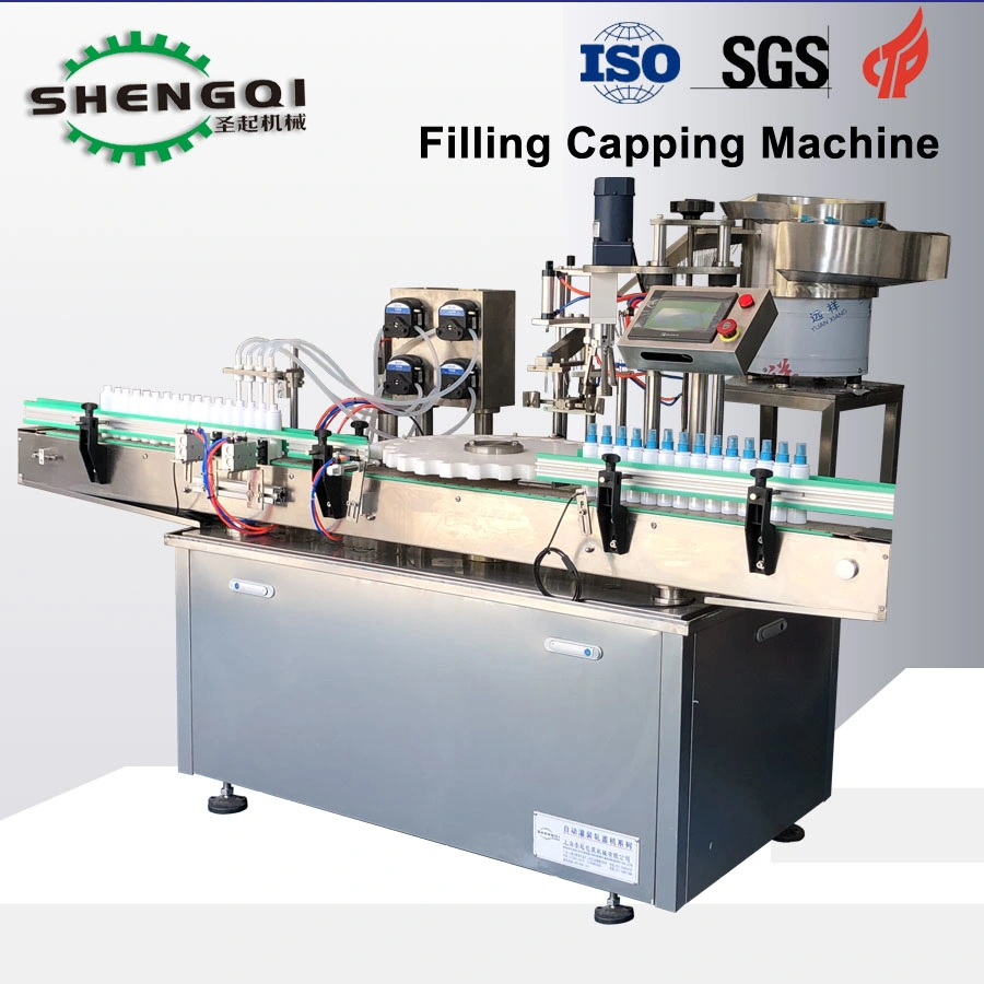 Pharmaceutical Cough Syrup Filling Machine for Glass or Pet Bottles