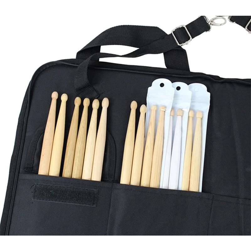 Percussion Drumstick Mallet Carrying Bag Wood Drum Stick Holder Bags