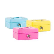 Custom Fashion Design Mini Metal Cash Box Money Box